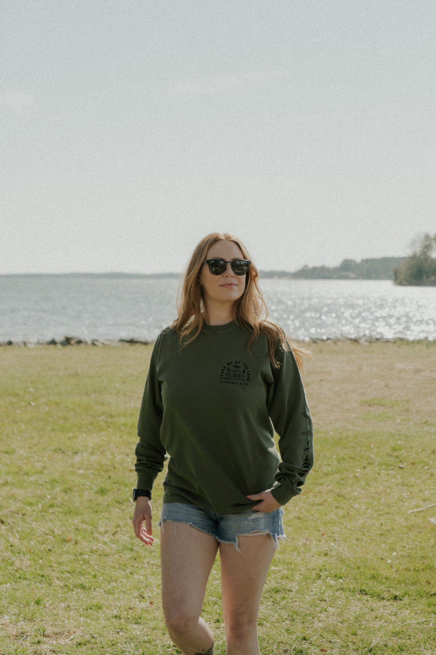 Lake Icon Long Sleeve Shirt