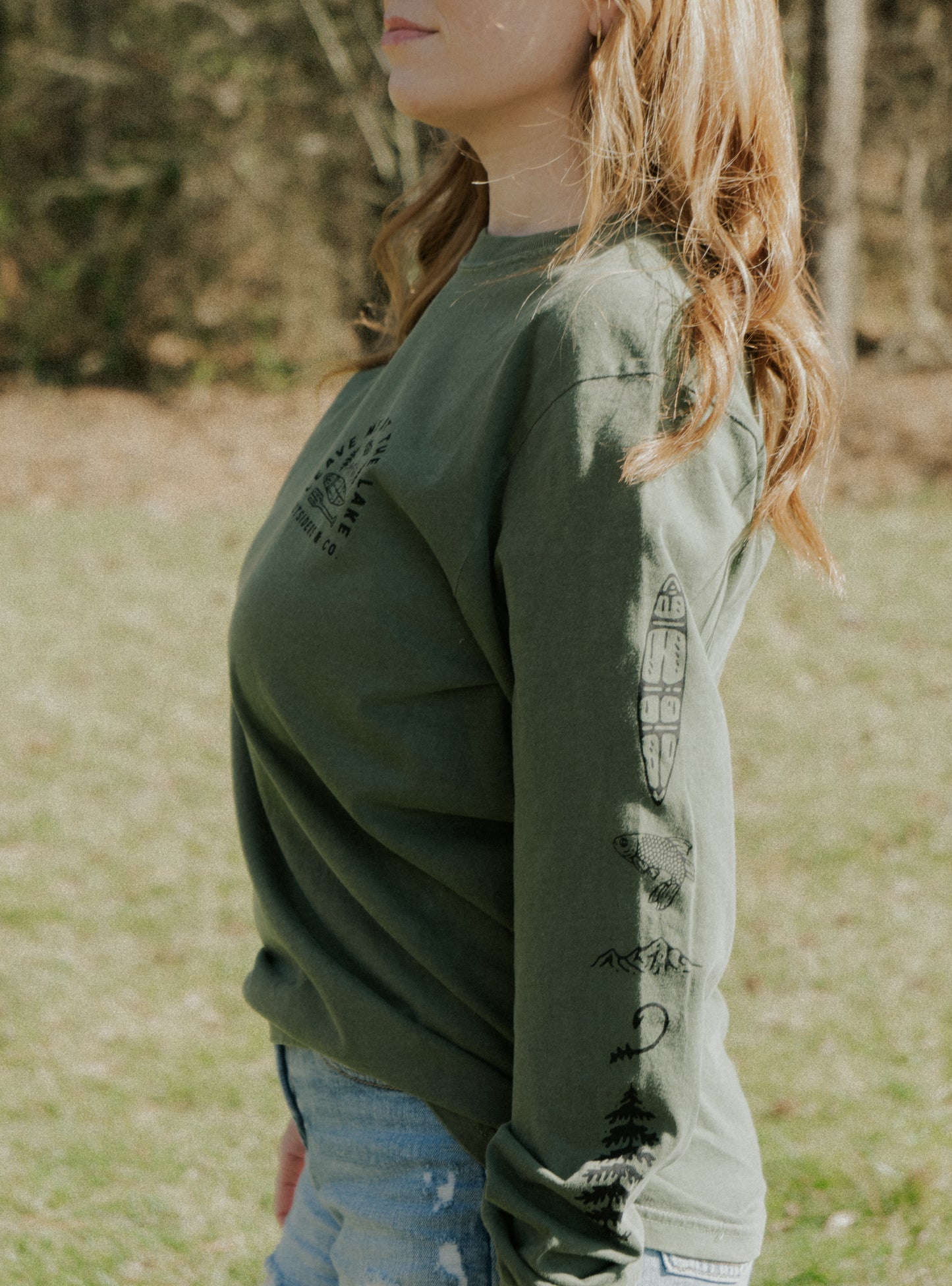 Lake Icon Long Sleeve Shirt