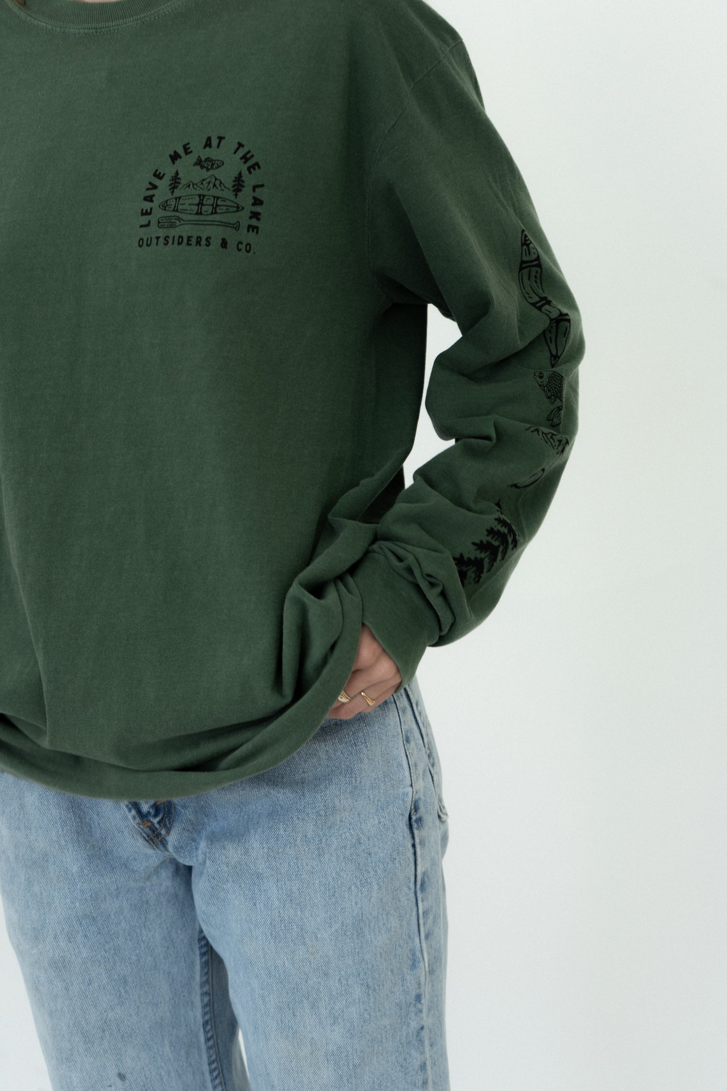 Lake Icon Long Sleeve Shirt