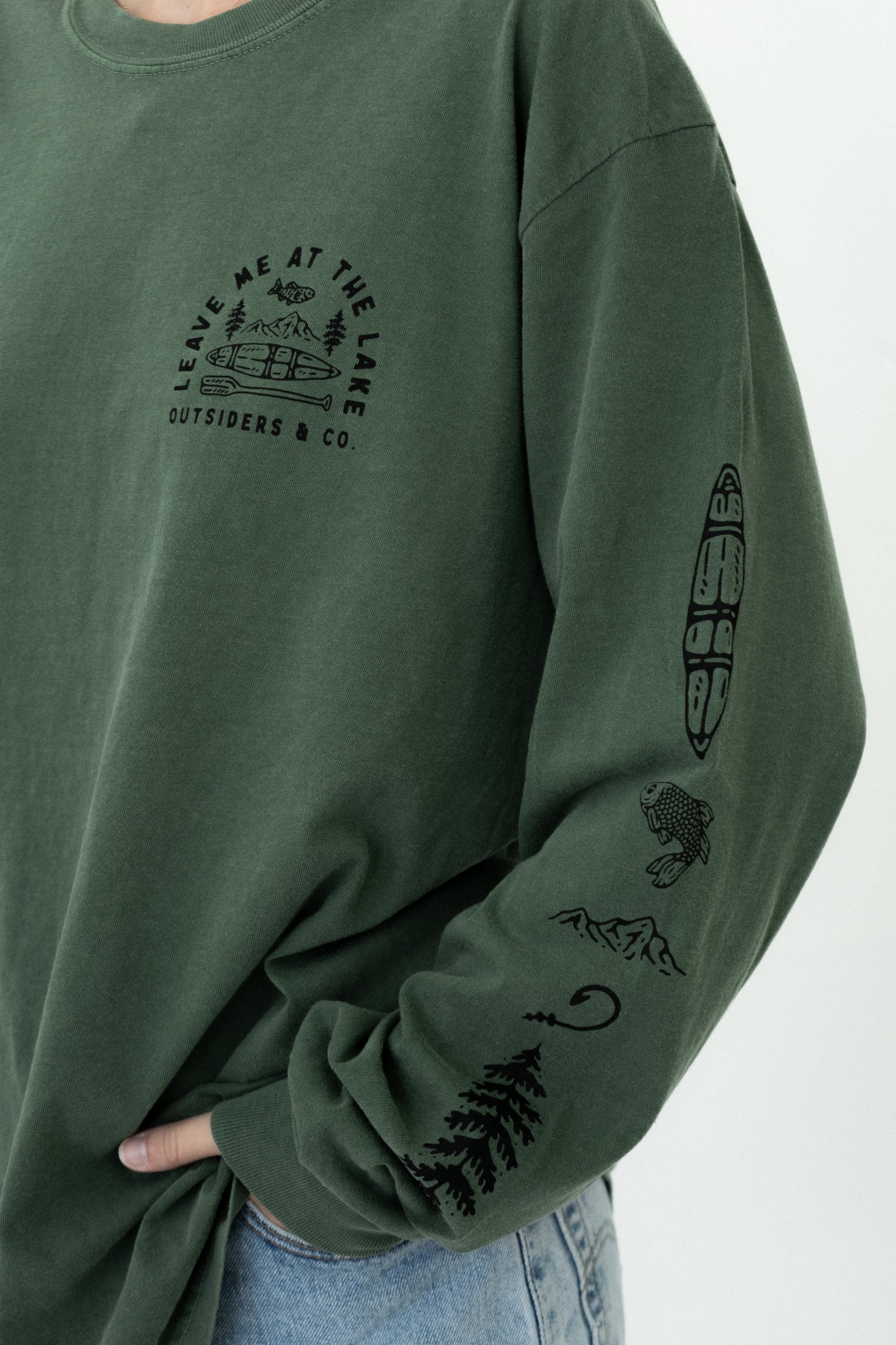 Lake Icon Long Sleeve Shirt