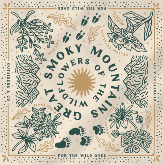 Wildflowers of the Smokies Bandana