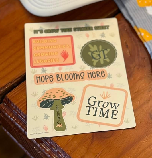 Grow Time Sticker Sheet