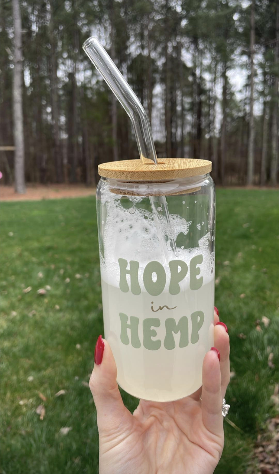 Hope in Hemp Glass
