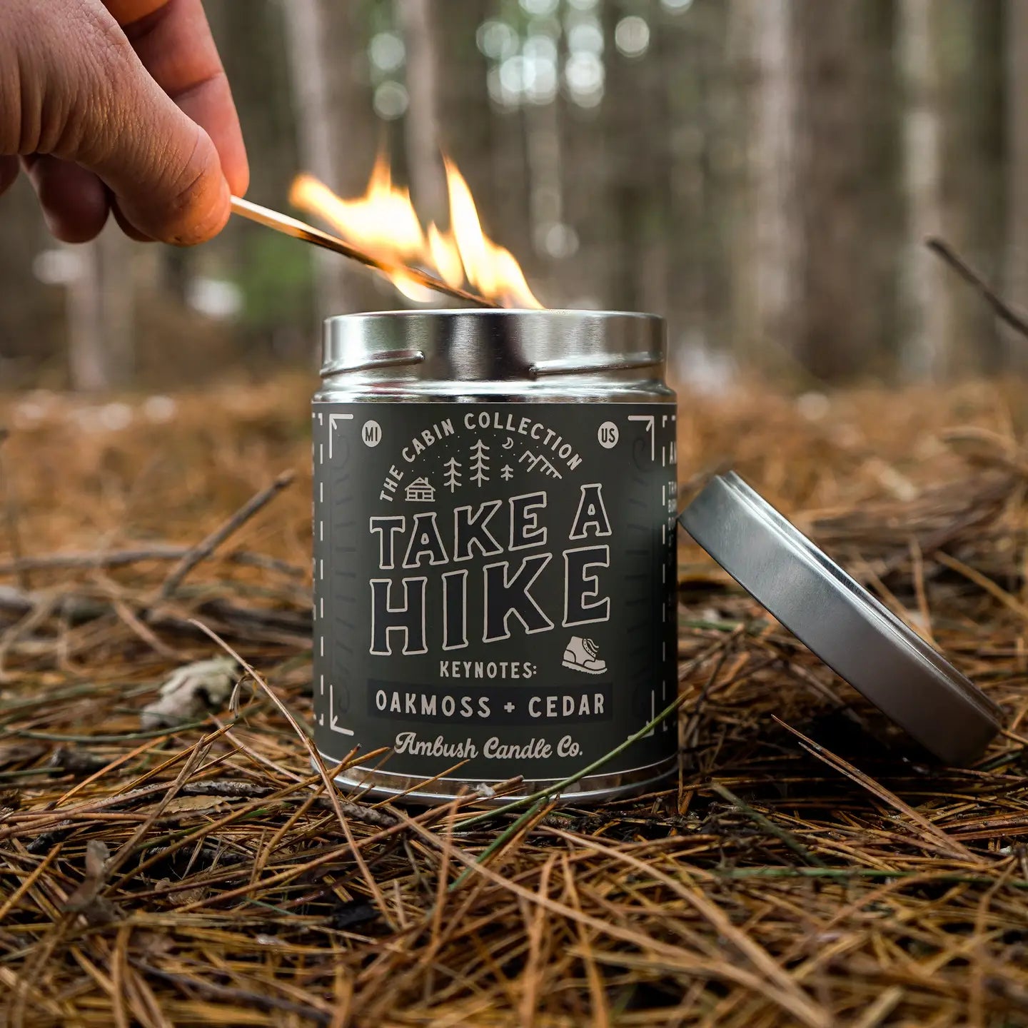 TAKE A HIKE Candle