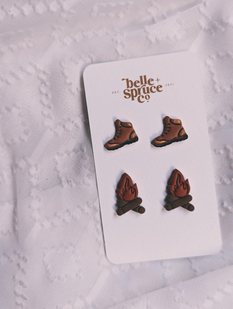 Hiking Boots & Campfire Studs