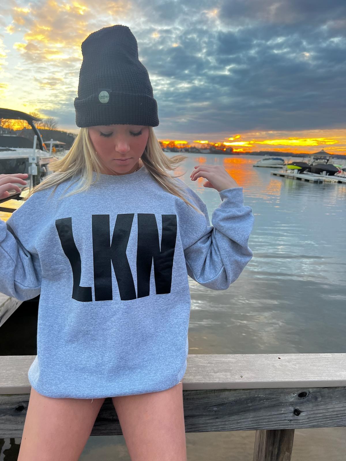 Lake Norman | LKN | Large Block Crewneck