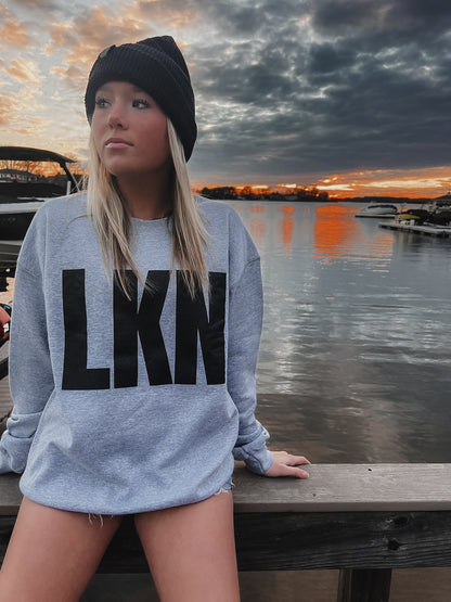 Lake Norman | LKN | Large Block Crewneck