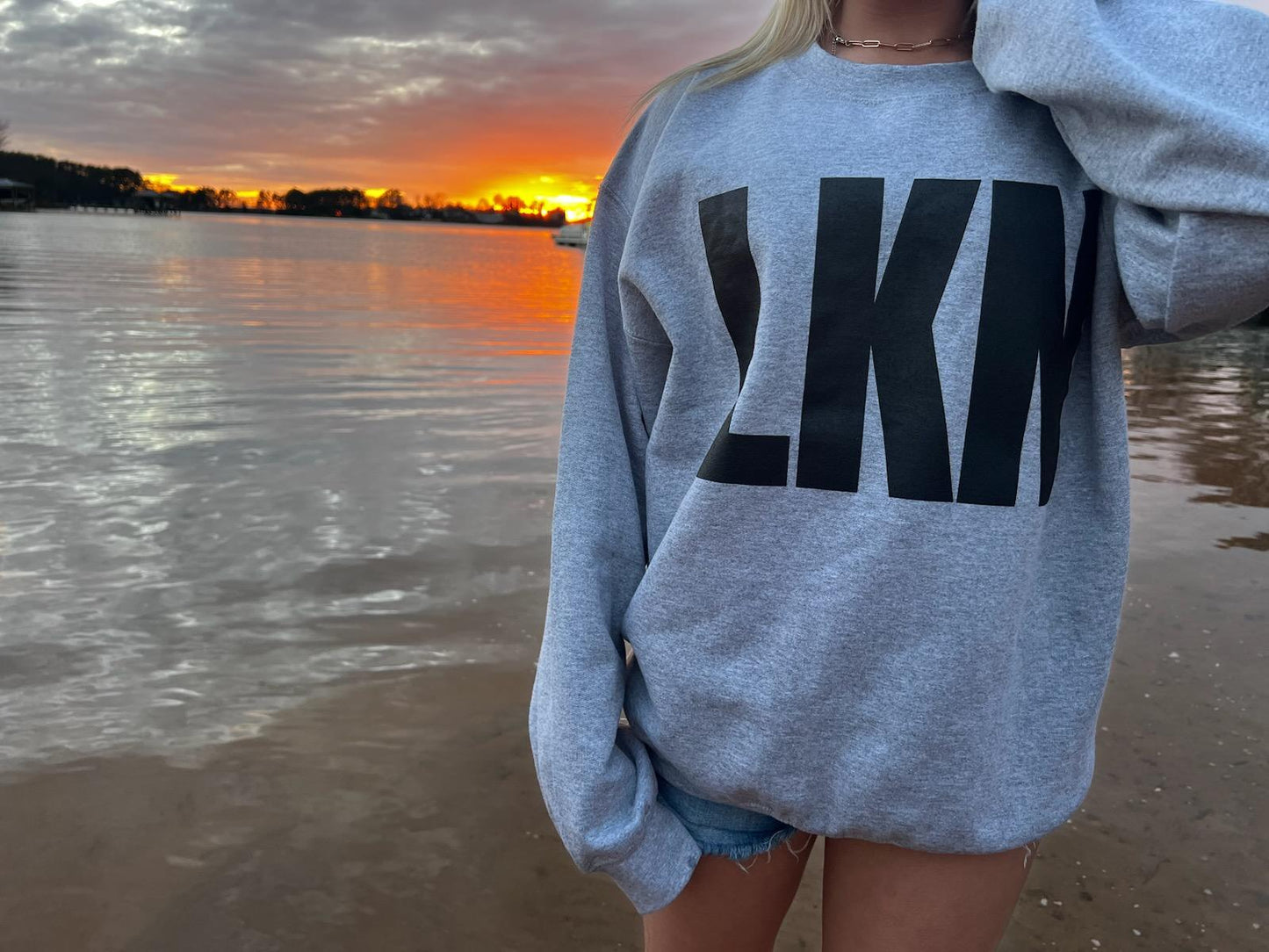 Lake Norman | LKN | Large Block Crewneck