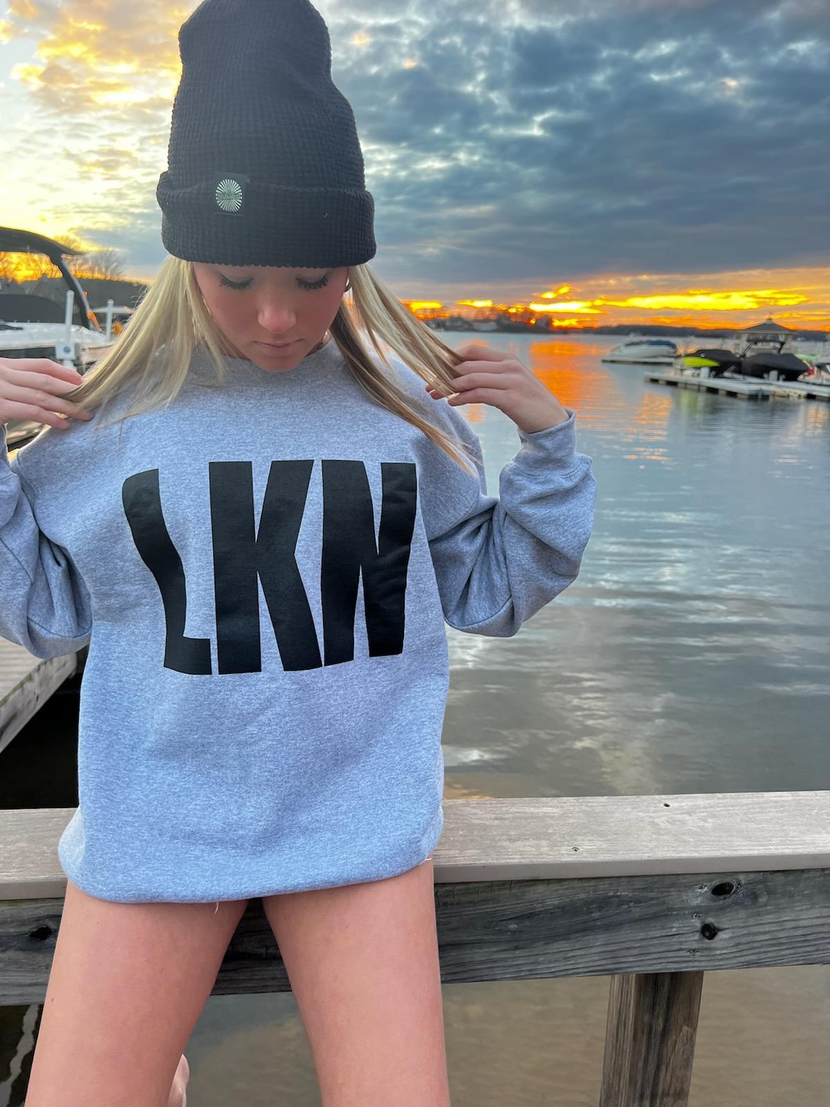 Lake Norman | LKN | Large Block Crewneck