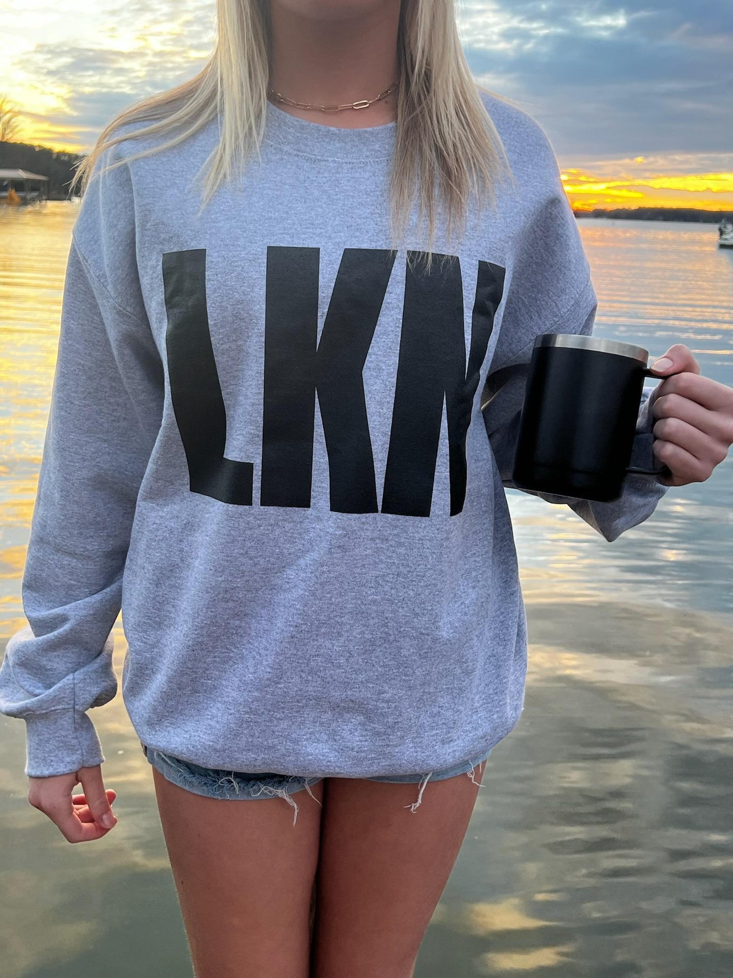 Lake Norman | LKN | Large Block Crewneck