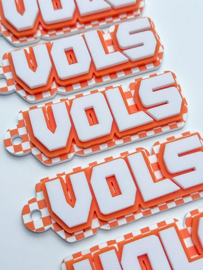 Tennessee Vols Checkered Keychains