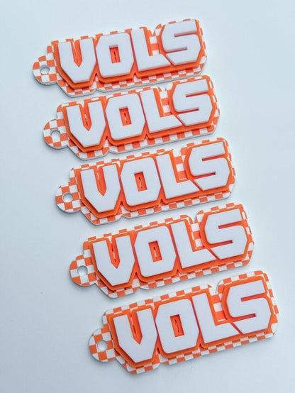 Tennessee Vols Checkered Keychains