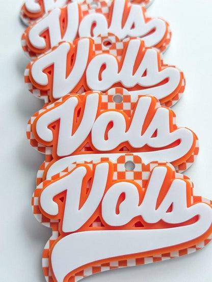 Tennessee Vols Checkered Keychains