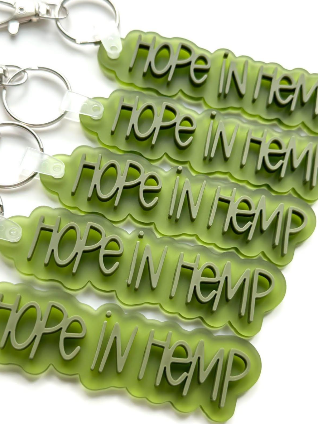 Hope in Hemp Keychain