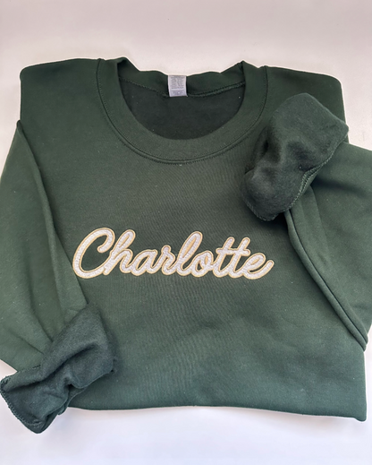 Charlotte Embroidered Crewneck