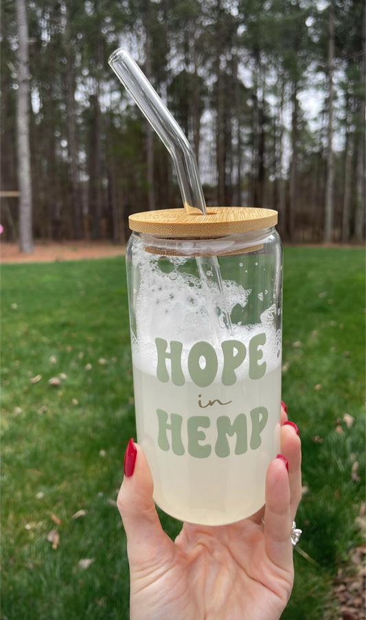 Hope in Hemp Glass