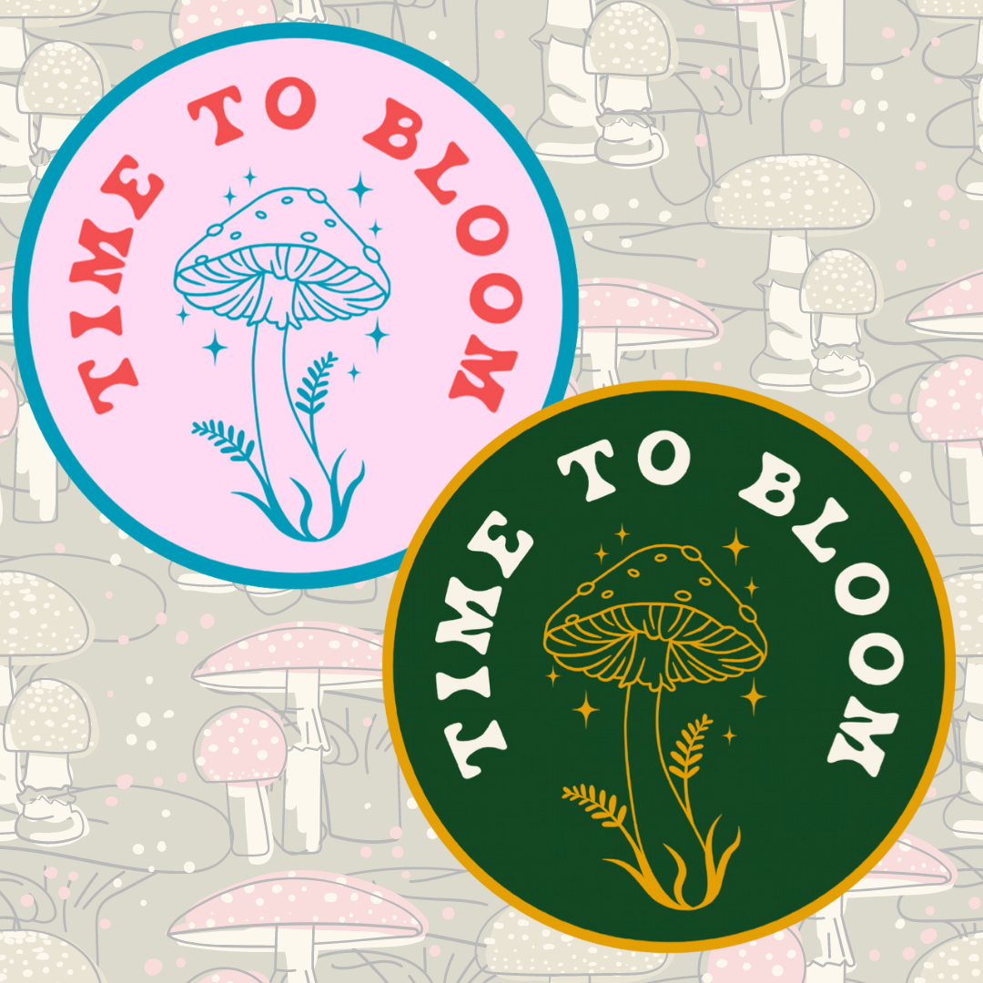 Time to Bloom Sticker