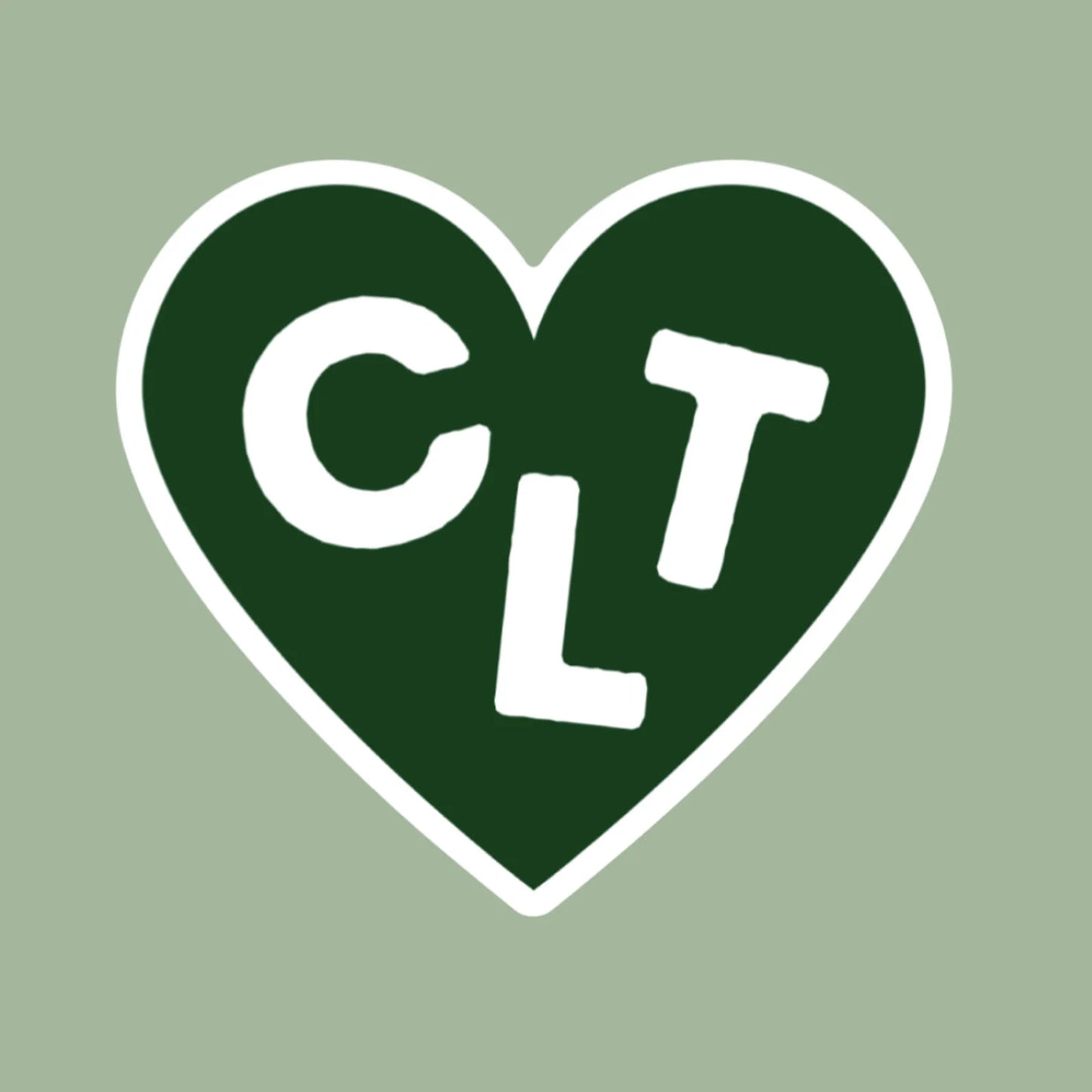 CLT Heart Sticker