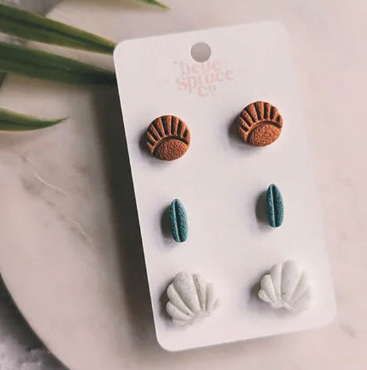 Surf Trip Studs (pack of three)