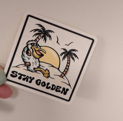 Stay Golden Sticker