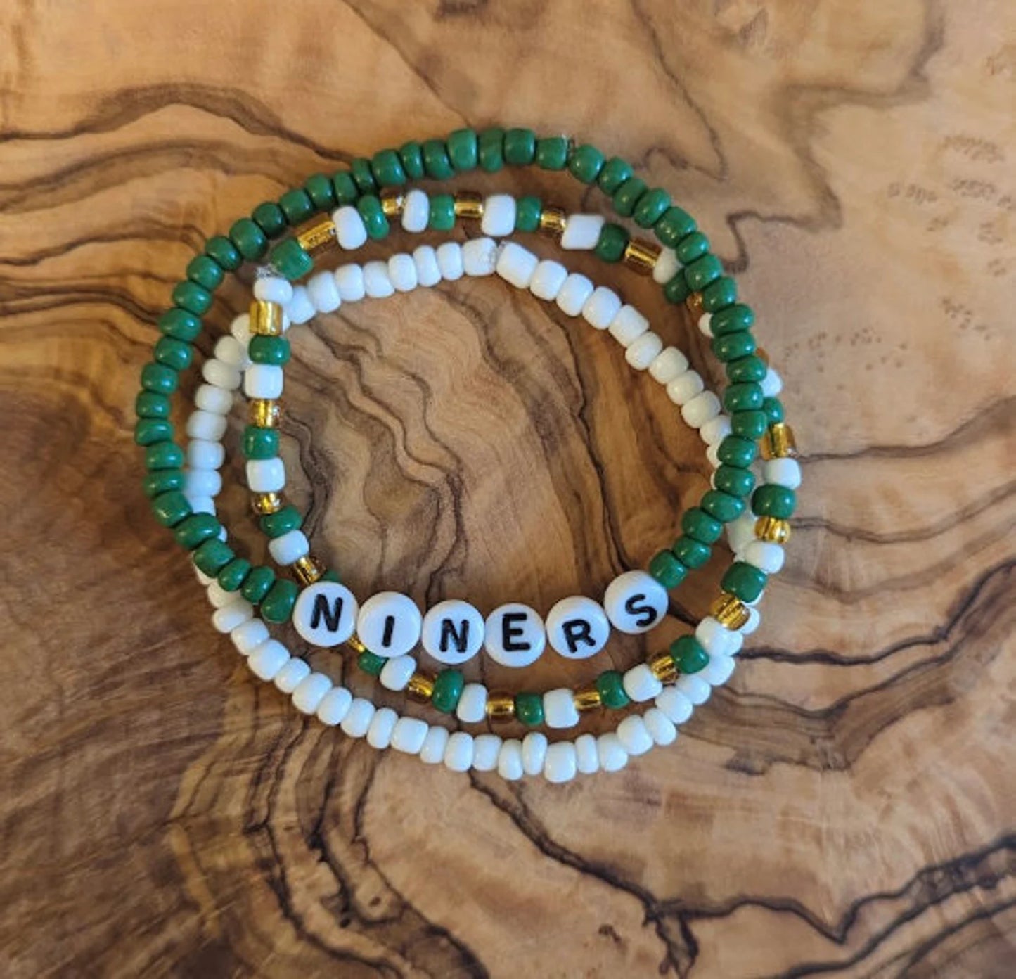 UNC Charlotte Heishi & Seed Bead Bracelets