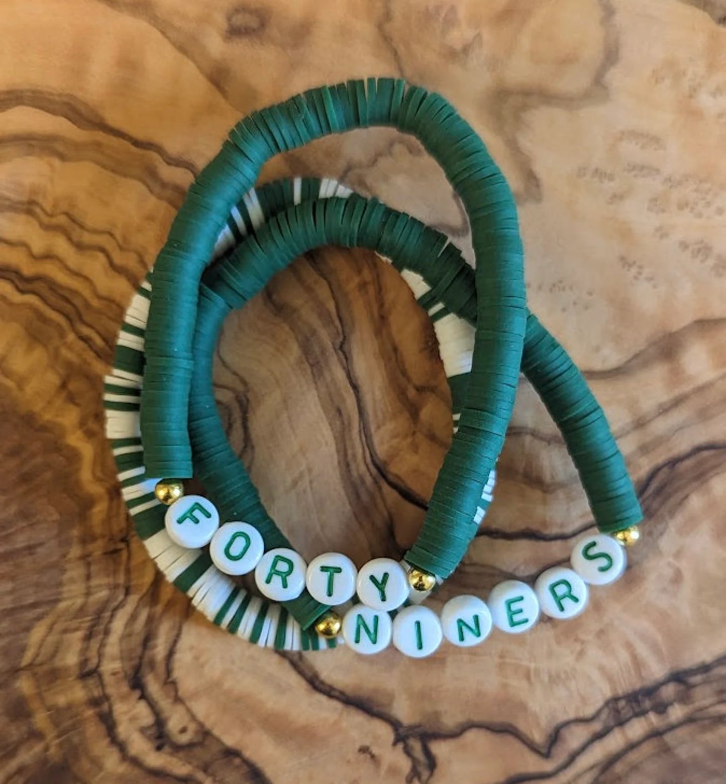 UNC Charlotte Heishi & Seed Bead Bracelets