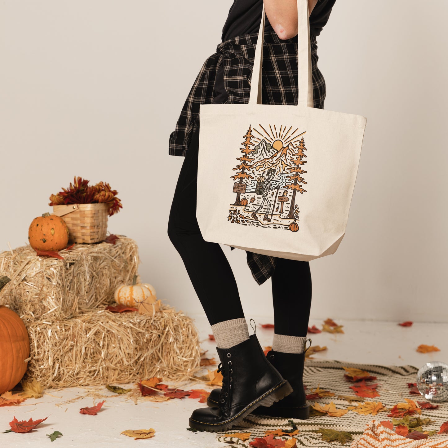 Hiking Skeleton Tote