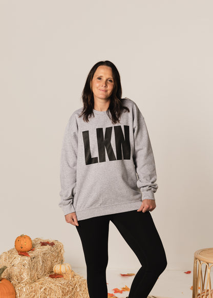 Lake Norman | LKN | Large Block Crewneck